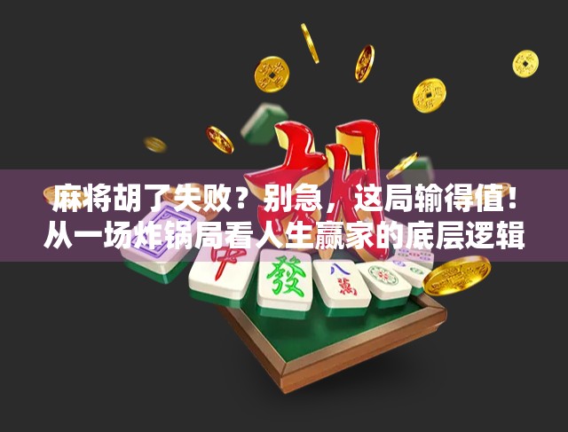 麻将胡了失败?别急,这局输得值!从一场炸锅局看人生赢家的底层逻辑 麻将胡了失败?别急,这局输得值!从一场炸锅局看人生赢家的底层逻辑