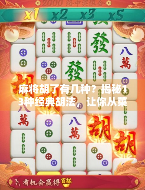麻将胡了有几种？揭秘13种经典胡法，让你从菜鸟秒变牌桌高手！